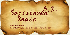 Vojislavka Ković vizit kartica